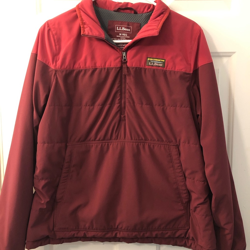 LL Bean lightly insulated pullover .